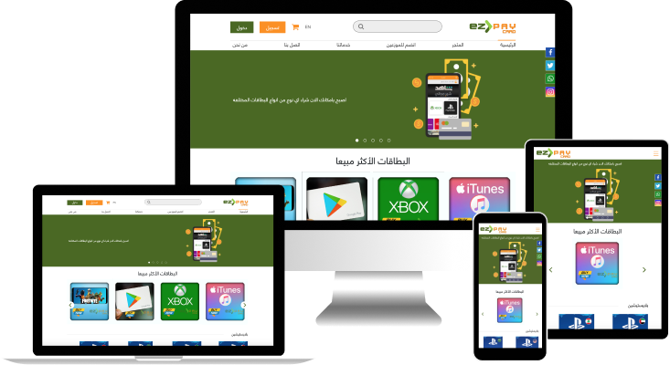 ايزي بي Website development