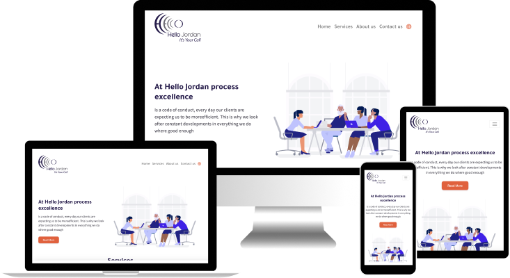 هلا اردن  Website development